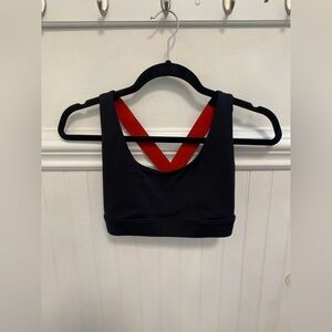 Koral Black and Red Sports Bra